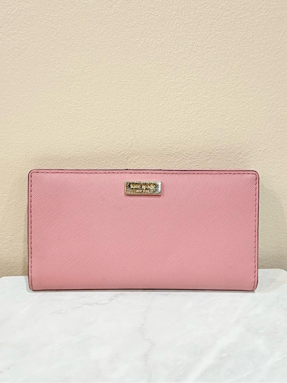 🔥Kate Spade Pink Saffiano Leather Wallet EC🔥